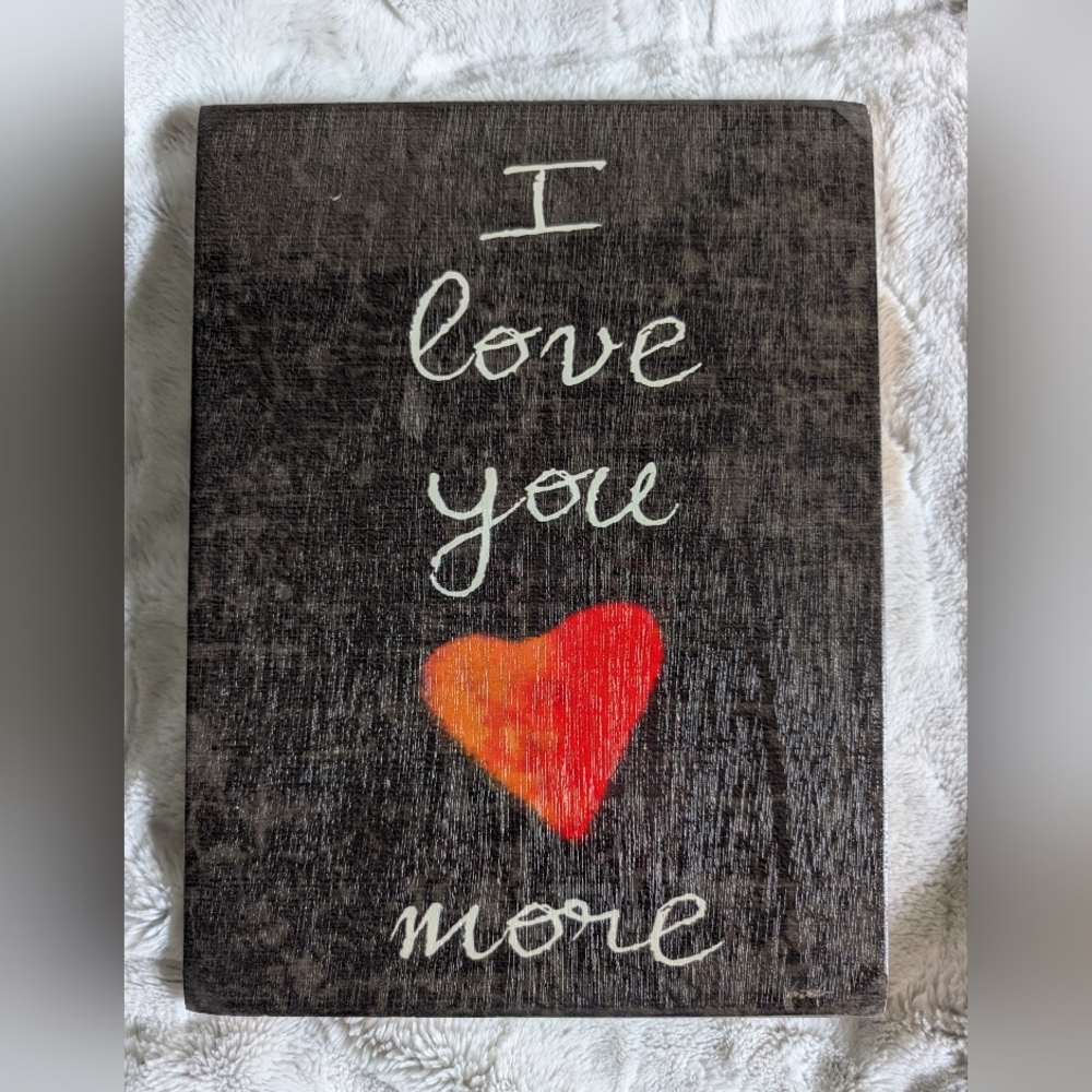 Heart Design Love Plaque